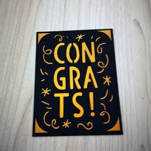 Congratulations Handmade Card