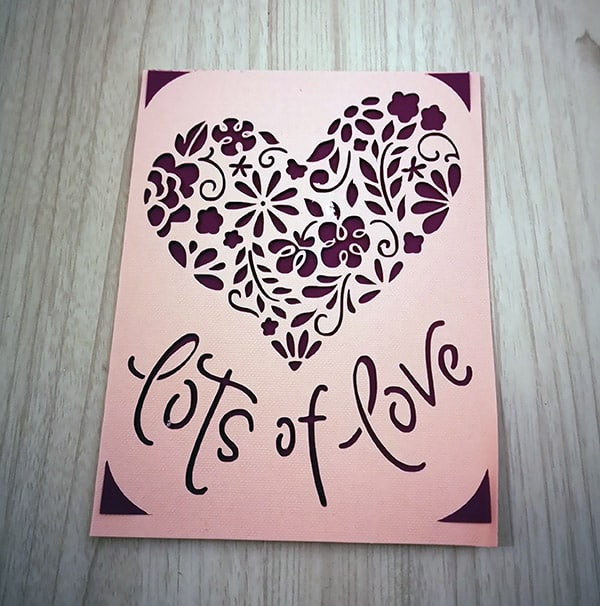 With Love Handmade Card