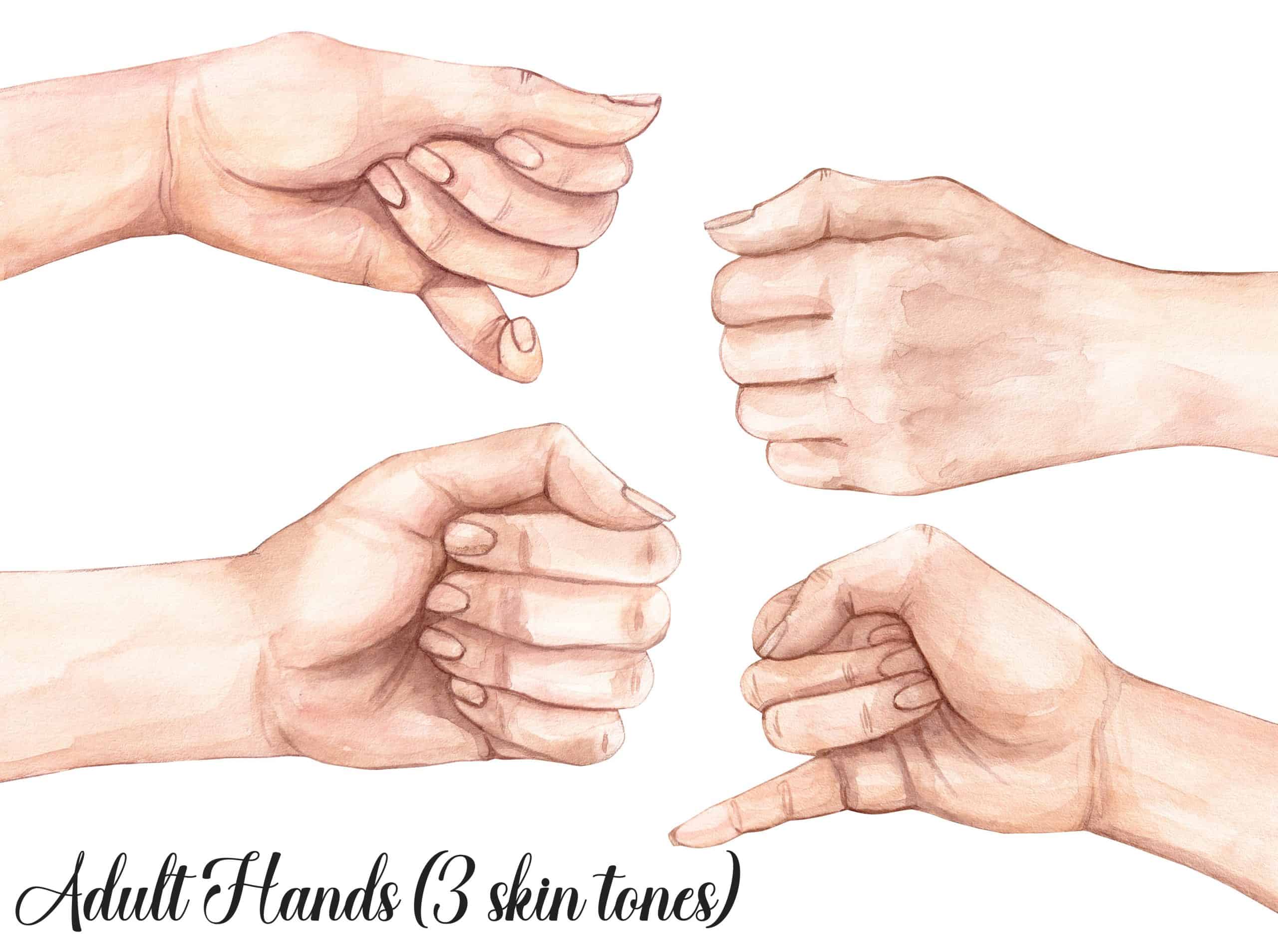 Adult Hands - Customised Print