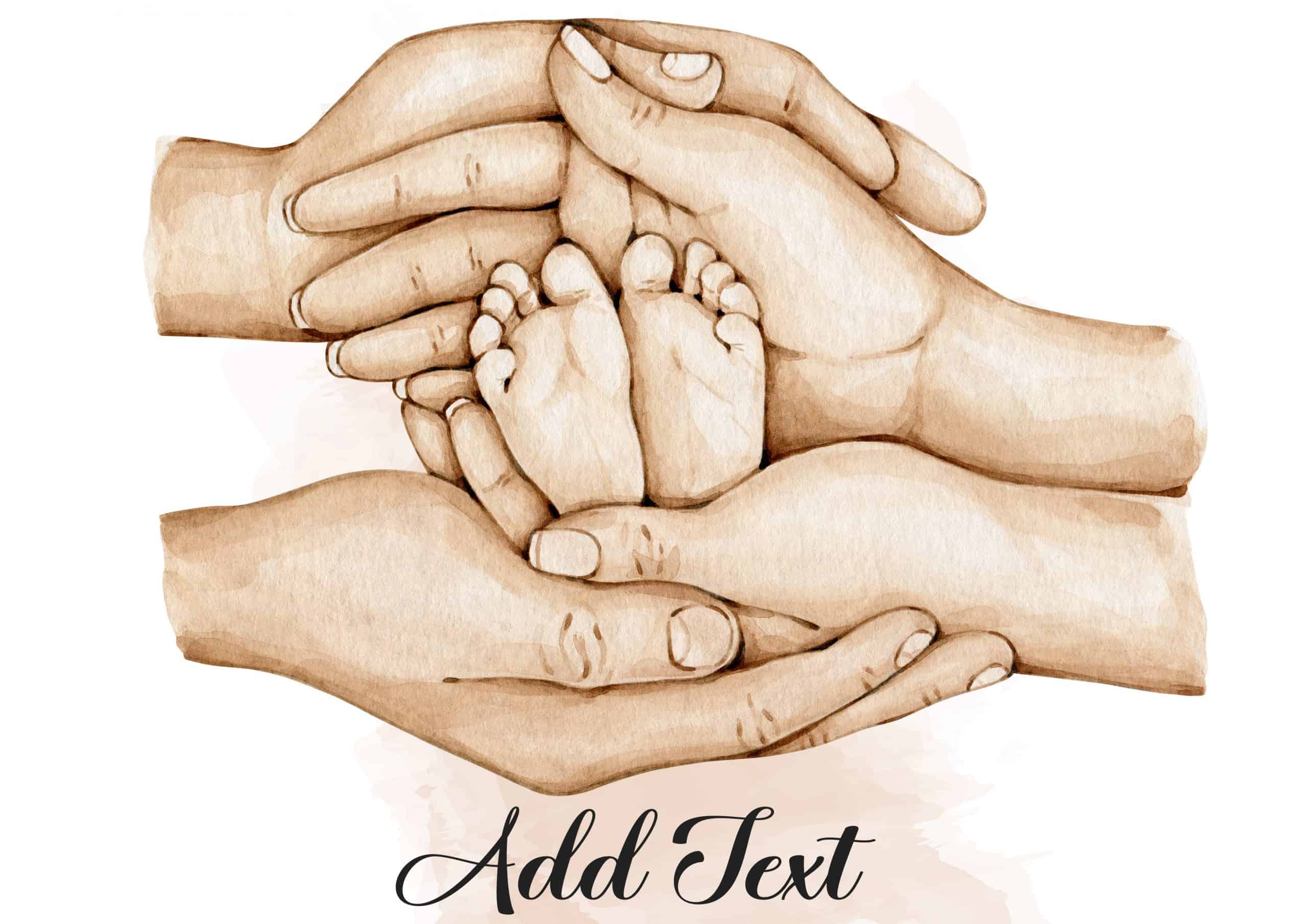 Image of baby foot design Royalty Free Vector Image