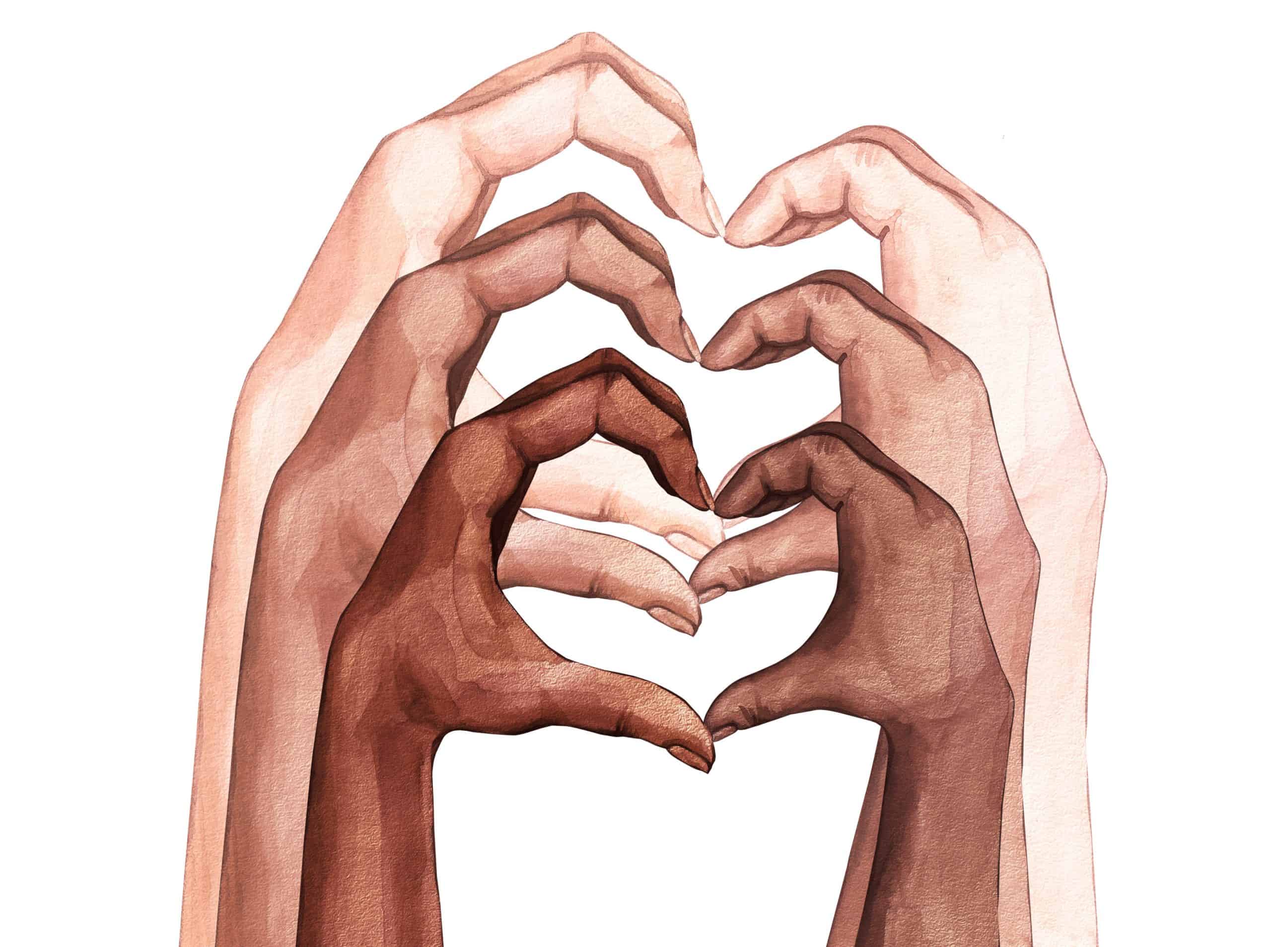 Heart Hands - Customised Print