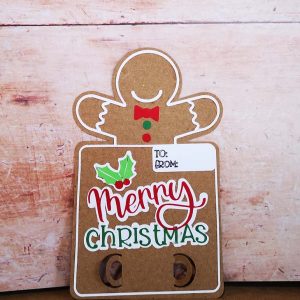 Gingerbread Man Money Card